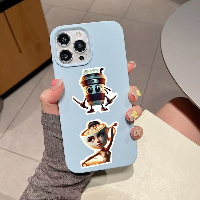 Italian Brainrot Sticker Pack (50 stuks) – Absurd, Hilarisch & Uniek – Voor Laptop, Fiets, Skateboard & Meer!- ca. 4–7 cm Cappocino Assasino, Trippi Trappi