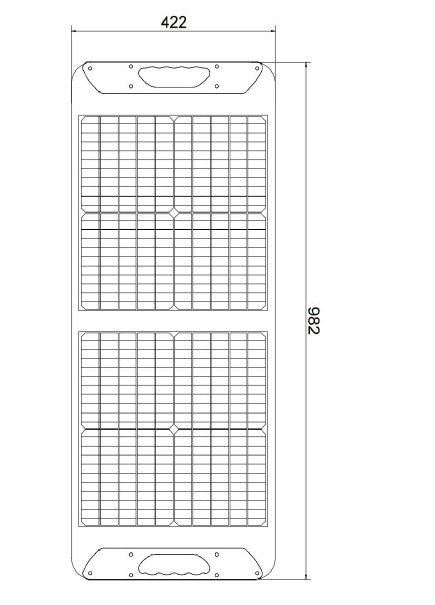 Zonnepaneel 60W - Solar panel - opvouwbaar zonnepaneel - zonnepanelen - flexible - geschikt voor powerbank Short Title