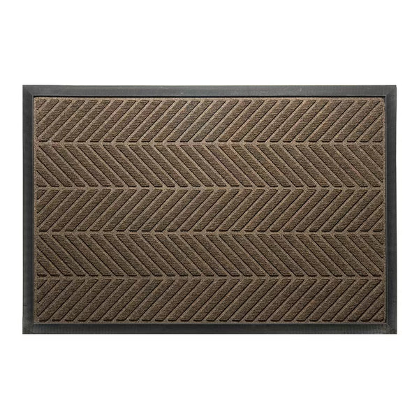 Luxe Deurmat 45 x 75 cm – Visgraat – Bruin