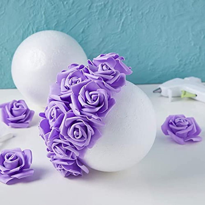 2 stuks piepschuimballen om te knutselen, wetenschappelijke modellen, schoolprojecten, decoratie, wit, elk 15 cm diameter