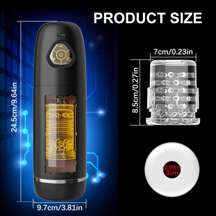 One2Play Automatische Masturbator voor Man – Electrisch - Pocket Pussy - Blowjob Simulator - Kunst Vagina – Sex Toys Mannen – Nep Kut