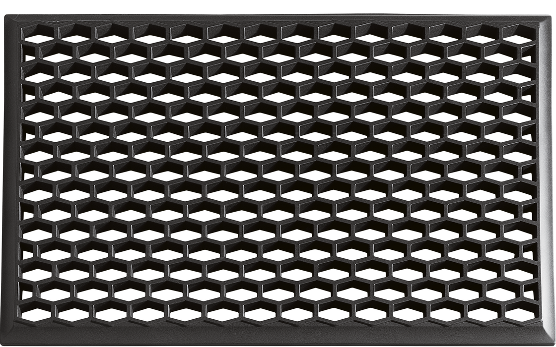 Zwarte Honingraat Deurmat – 45x75 cm – Gerecycled PVC – Robuuste Schoonloopmat rubber