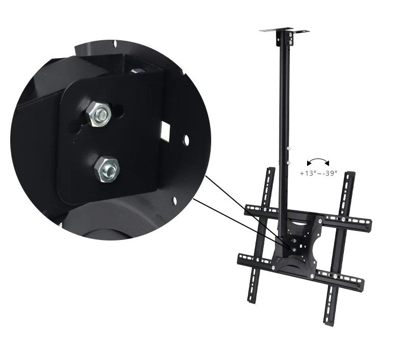 Universele TV-Beugel – 360° Draaibaar – Plafond & Wandmontage – In Hoogte Verstelbaar – VESA tot 600x600 – Voor 32-65 inch TV’s