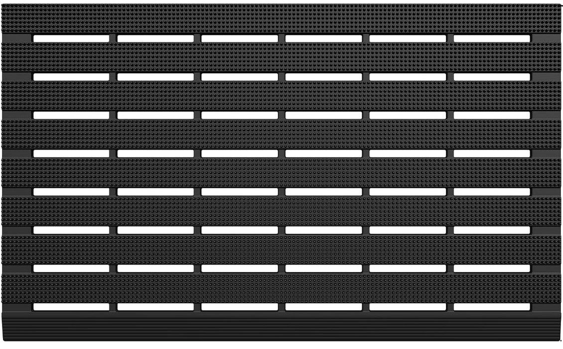 Buiten Deurmat 61x91 cm – Zwart – TPE – Anti-Slip – Weerbestendig – Sterke Schrapfunctie – 3.7 kg
