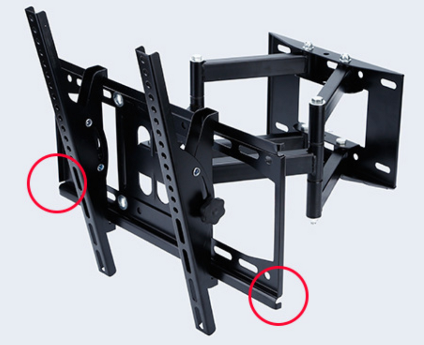 Draaibaar - Kantelbaar Universele TV Muurbeugel - 26 t/m 55 Inch Muur Steun Ophang Beugel TV Wandhouder - Draaibaar - Kantelbaar (max 50KG)