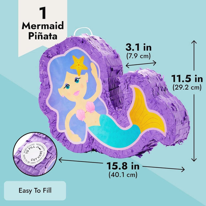 Zeemeermin Pinata - Verjaardagsfeestje Onder de Zee Decoraties
