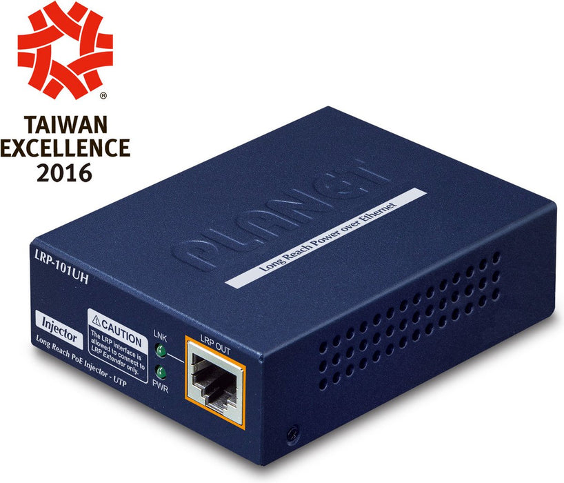 PLANET LRP-101UH netwerk-switch Power over Ethernet (PoE) Blauw