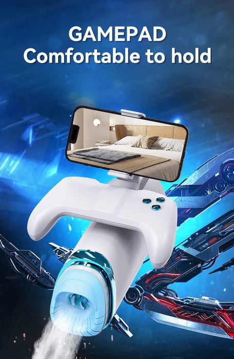 One2Play Masturbator met Telefoonhouder Pocket Pussy - Blowjob Simulator - Kunst Vagina – Sex Toys Mannen – Nep Kut