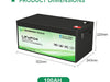 Sunwaytech LiFePO4 Accu 25,6V 100Ah (2,56 kWh) incl. BMS – afbeelding 2