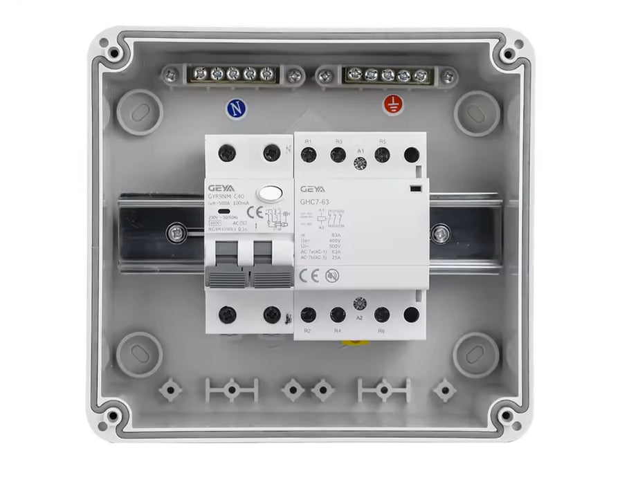 Geya HT-8 Waterdichte Verdeelkast 8-Ways Transparant – IP65 – geschikt voor de Geya ATS