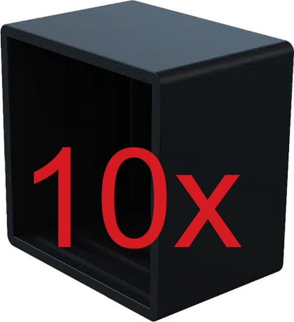 Solarstell Eindkap Montagerail – Zwart – 10 stuks