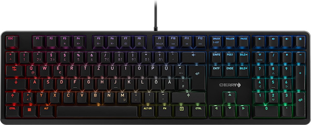 CHERRY G80-3000N RGB toetsenbord USB QWERTZ Duits Zwart *Retour*