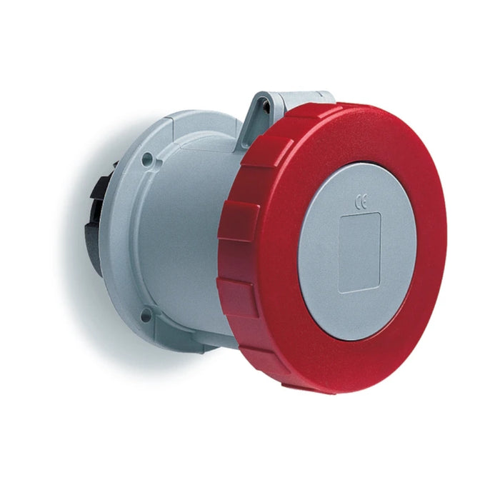 2CMA1 -Amphenol 3Fase Stekkerdoos Wall Socket 63A CEE 463-6 IP67 3P+N+E Female Panel Mounted Socket-Outlet, 63A, 415V, 6H, IP69K
