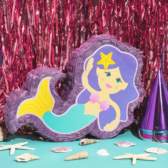 Zeemeermin Pinata - Verjaardagsfeestje Onder de Zee Decoraties
