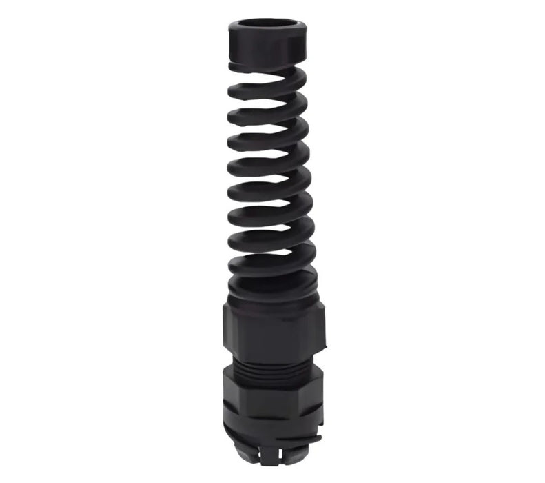 1 stuk Wiska wartel M25 doorlaat 9-17mm met knikbeschermer Zwart - Push In Cable Gland