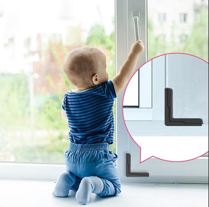 Design hoekbeschermers 4 stuks voor ramen en meubels / Design safety corner guard (Big)