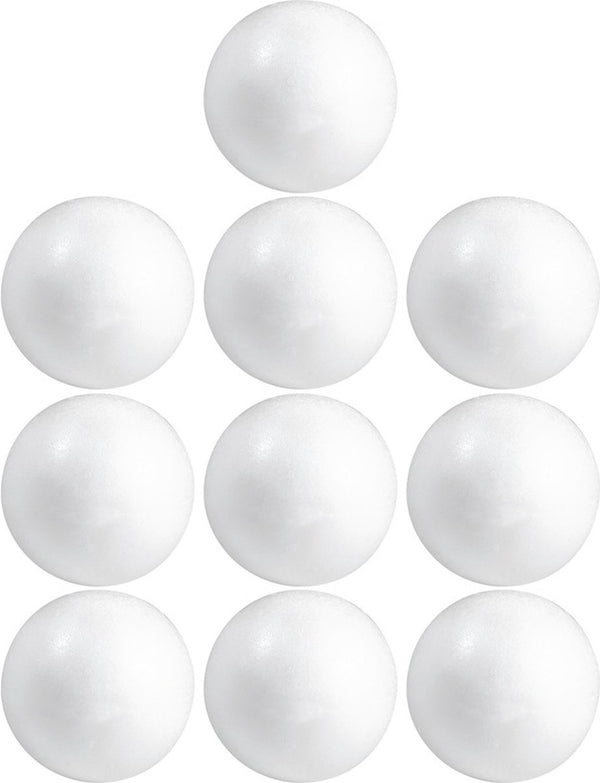 Piepschuim Ballen 15 cm – Wit – 30 stuks