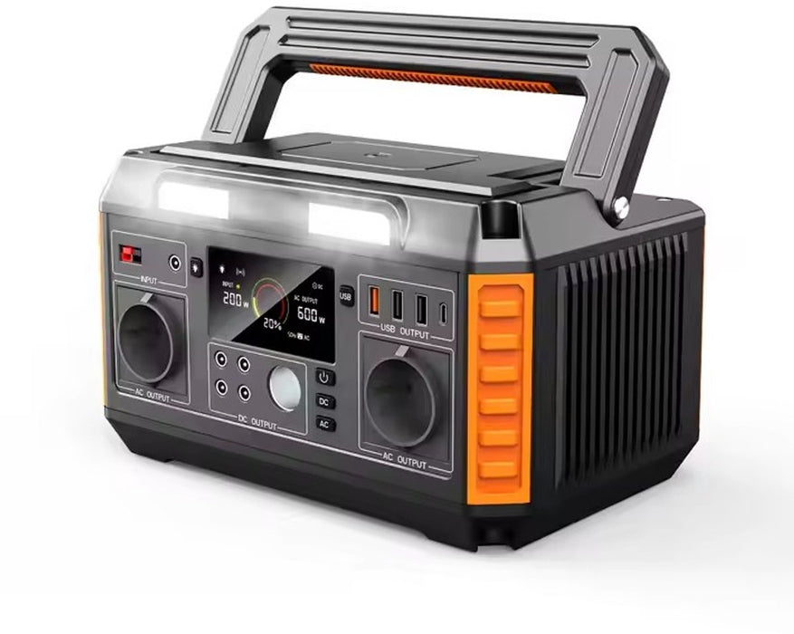 600W 520Wh Draagbare Power Station – Met Draadloos Opladen & Zonnelader