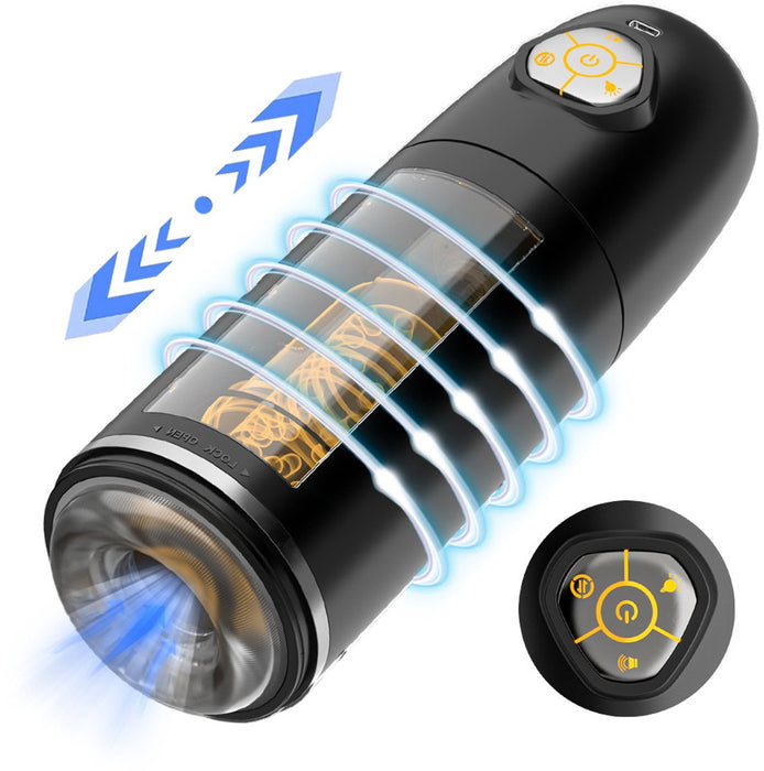 One2Play Automatische Masturbator voor Man – Electrisch - Pocket Pussy - Blowjob Simulator - Kunst Vagina – Sex Toys Mannen – Nep Kut