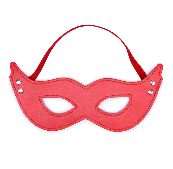 Pu lederen Masker - Sexy masker - Rollenspel masker - Rood - PU Leer - Sexy - Erotisch masker - Harnas - Meesteres One2Play