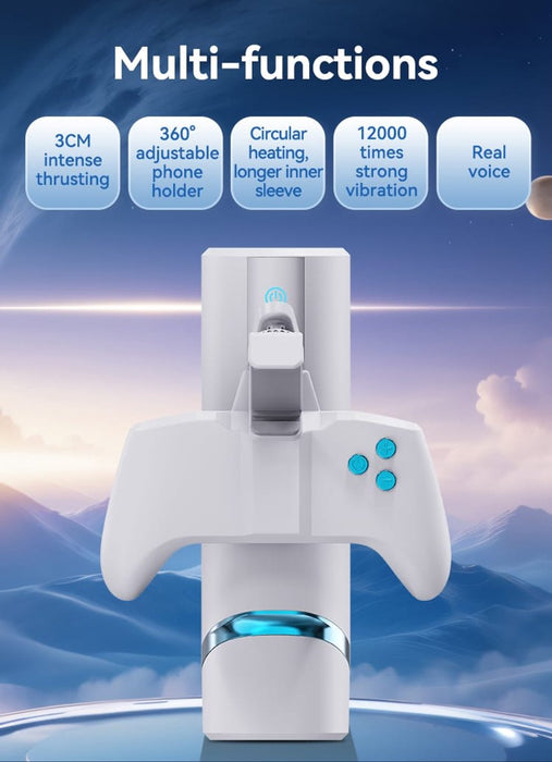 One2Play Masturbator met Telefoonhouder Pocket Pussy - Blowjob Simulator - Kunst Vagina – Sex Toys Mannen – Nep Kut