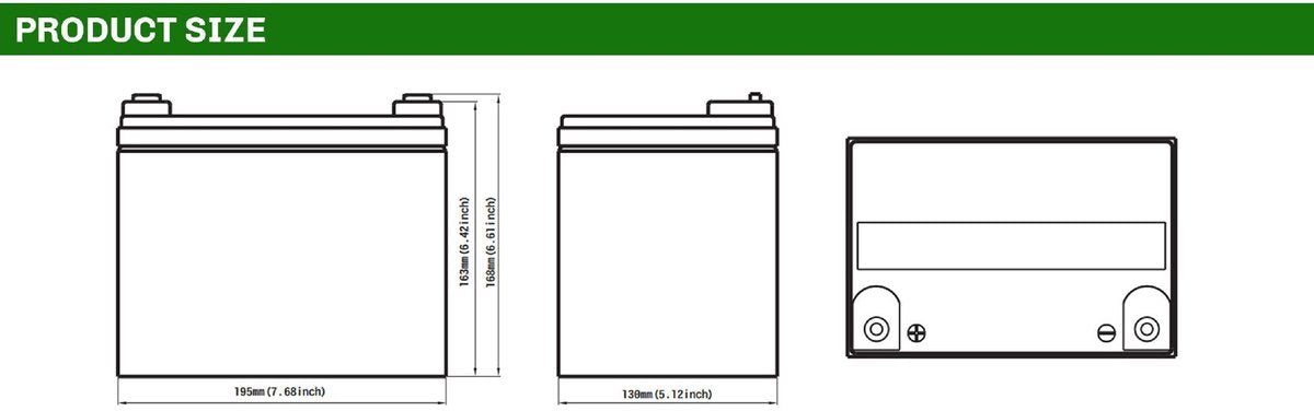 Sunwaytech Gel Accu 12V/33Ah – 6-GFM-33 Betrouwbare Energie, Altijd Beschikbaar