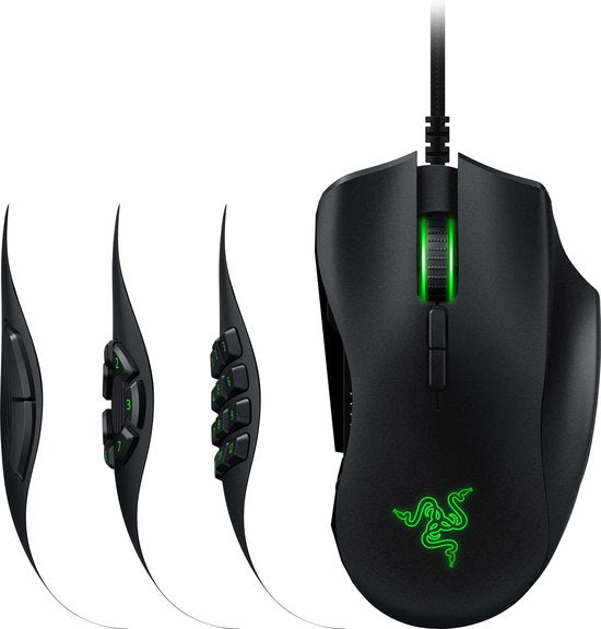 Razer Naga Trinity Gaming Muis, Zwart *Retour*