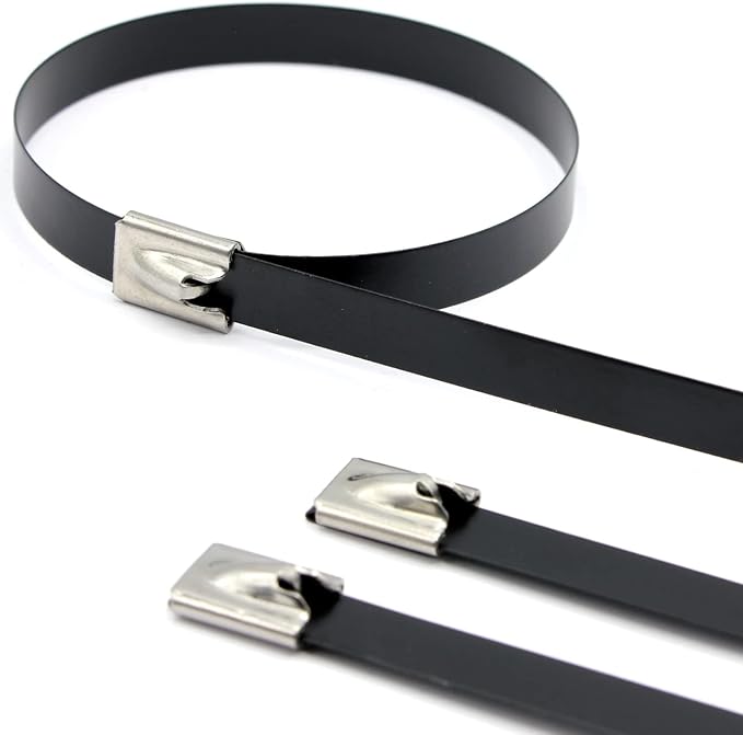 Roestvrijstalen Kabelbinders RVS Tie-wrap tyraps 9x400mm – 20 stuks – RVS 304 – Tyraps – Hitte- & Weerbestendig