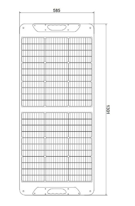 Zonnepaneel 120W - Solar panel - opvouwbaar zonnepaneel - zonnepanelen - flexible - geschikt voor powerstation