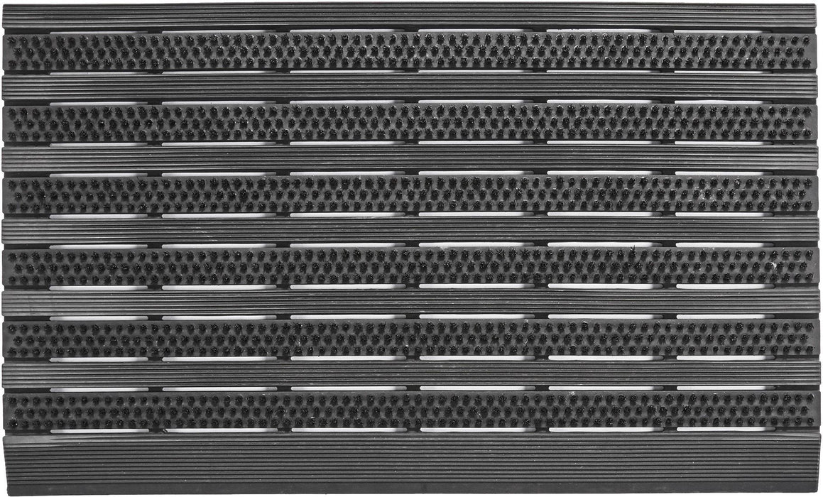 Borstel Buiten Deurmat 76x46 cm – Grijs – TPE + PET Borstels – Anti-Slip – Weerbestendig – Sterke Schrapfunctie – 3.2 kg