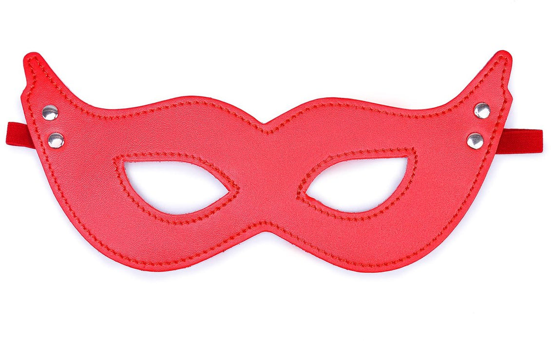 Pu lederen Masker - Sexy masker - Rollenspel masker - Rood - PU Leer - Sexy - Erotisch masker - Harnas - Meesteres One2Play