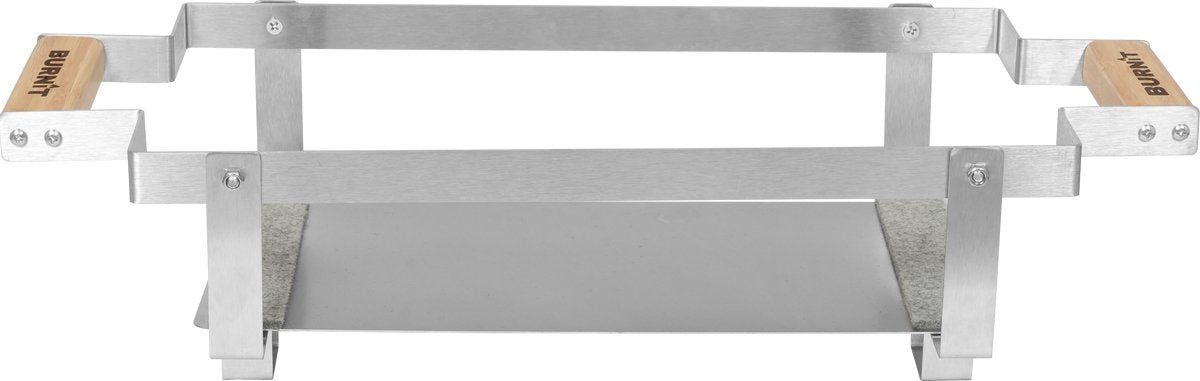 Burnit Kamado Hibachi Grill - Houtskool Barbecue - Shichirin Tafelgrill - Rechthoekige BBQ - Keramische Barbecue - Zwart