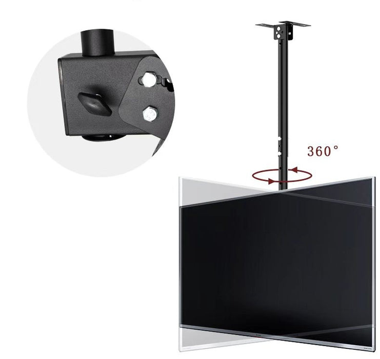 Universele TV-Beugel – 360° Draaibaar – Plafond & Wandmontage – In Hoogte Verstelbaar – VESA tot 600x600 – Voor 32-65 inch TV’s