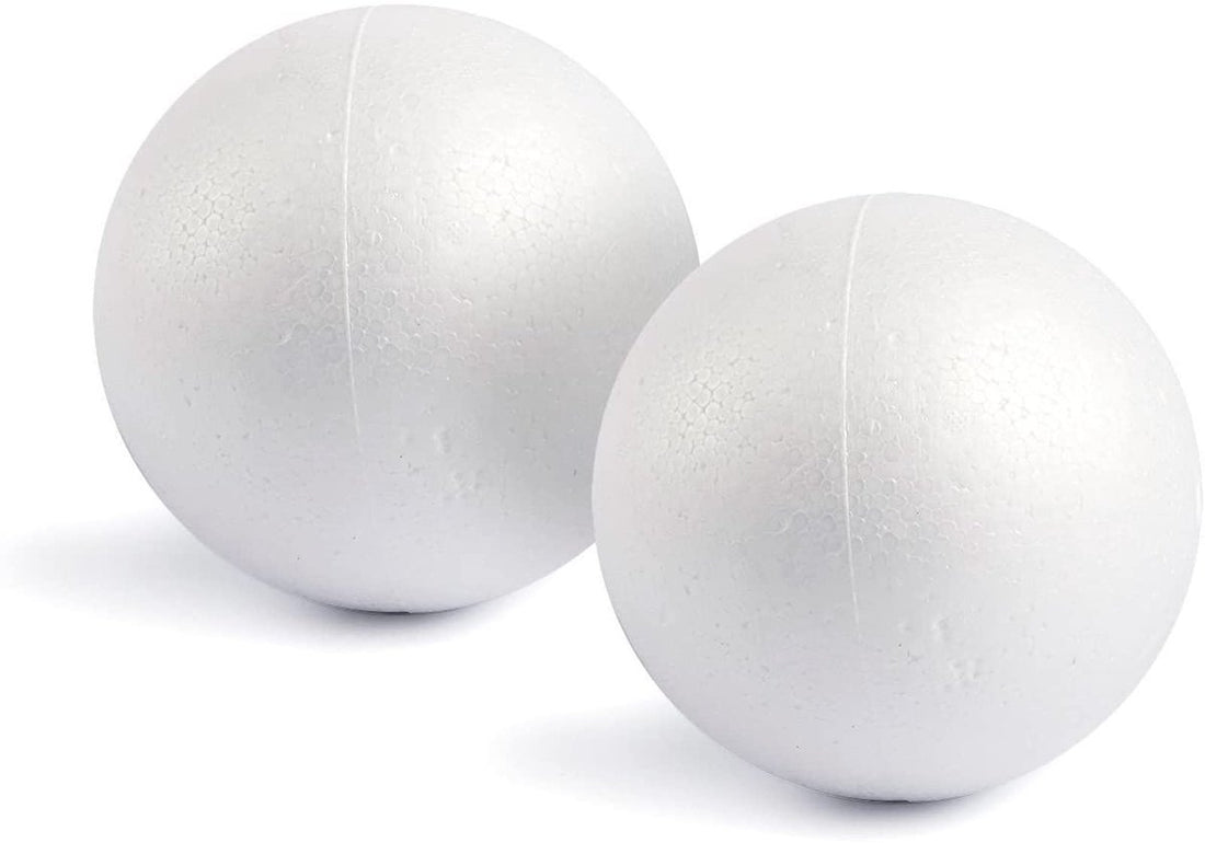 Piepschuim Ballen 15 cm – Wit – 2 stuks
