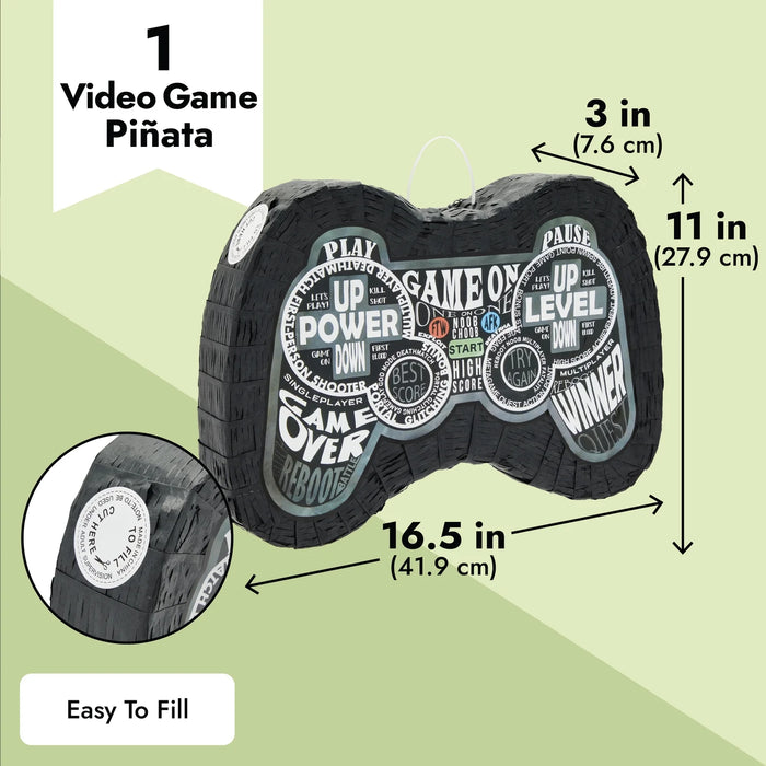 Funny Fashion Pinata van papier - Gamer console/controller thema 42x29 cm - Verjaardag