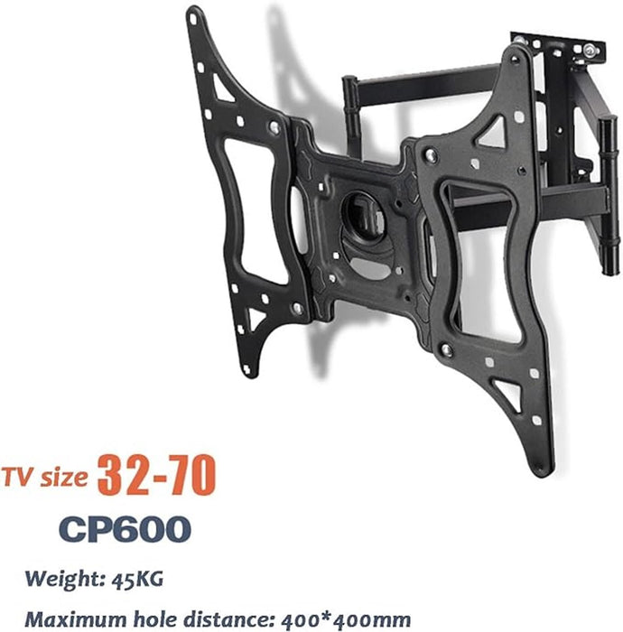 Just-Mounts JM-600CSV2 draaibare tv-beugel 180˚ (zwart) 40" - 75" inch