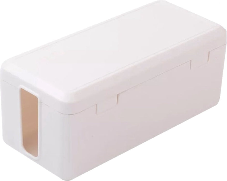 Stekkerdoos cover box wit - Stekkerdoos Opbergbox – Kabelmanagement – Kabeldoos – Opbergdoos stekkerdoos - Kinder beveiliging - Opbergbox Stekkerdoos - Extra veiligheid voor Kinderen/Huisdieren