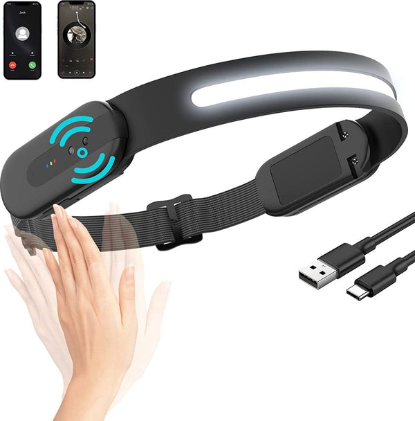 Molisan LED Hoofdlamp 230° Bluetooth – 350 lumen – USB-C