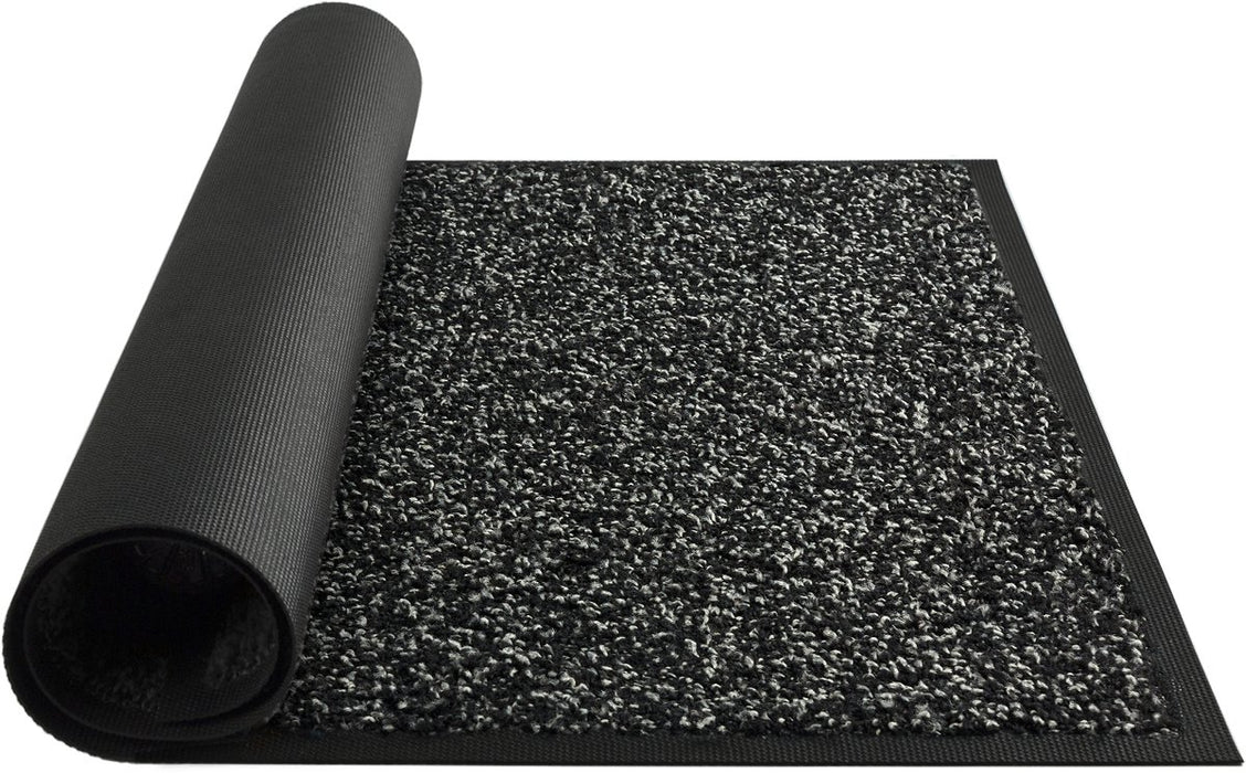 Droogloopmat & Schoonloopmat - 60x40 cm - Deurmat voor binnen en buiten - Antislip - Zwart