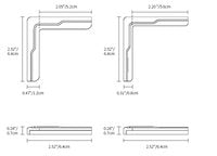 Design hoekbeschermers 4 stuks voor ramen en meubels / Design safety corner guard (Big)